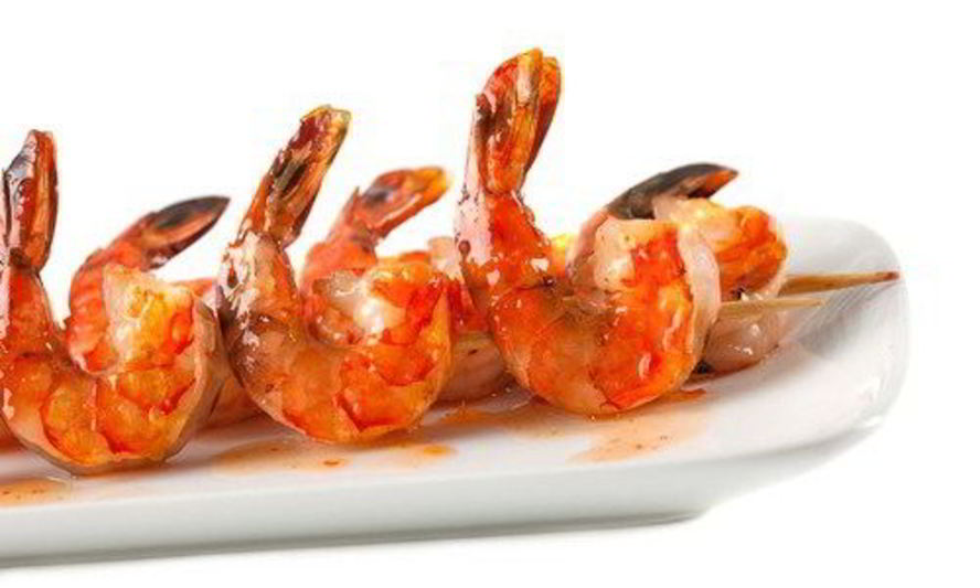 Рецепт креветок на гриле с арахисово-чесночным соусом