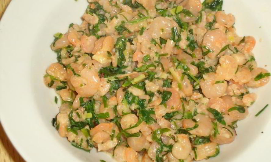 Рецепт креветок в сливочно чесночном соусе