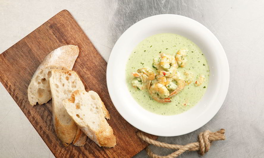 Рецепт креветок в соусе песто