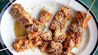 Лосось-терияки в кунжуте