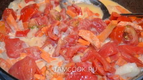 минтай с овощами в мультиварке