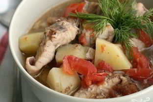 Плотва с картофелем