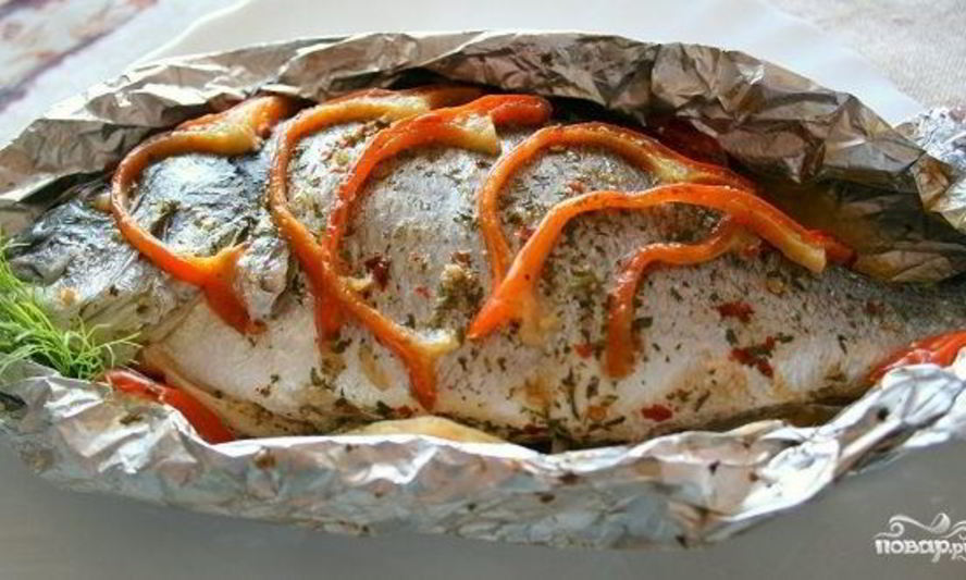 Рецепт рыбы на решетке в фольге