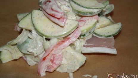 рыба с летними овощами в пергаменте