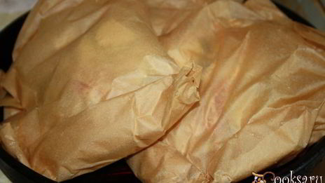 рыба с летними овощами в пергаменте