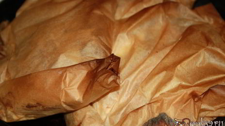 рыба с летними овощами в пергаменте