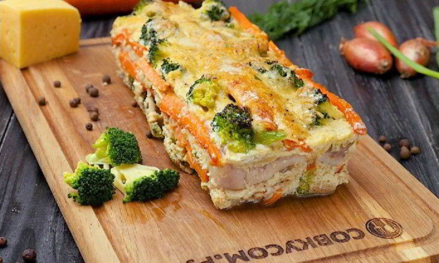 Рецепт рыбы с овощами в сырном соусе