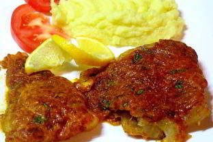 Рыба в шубке из сыра с паприкой