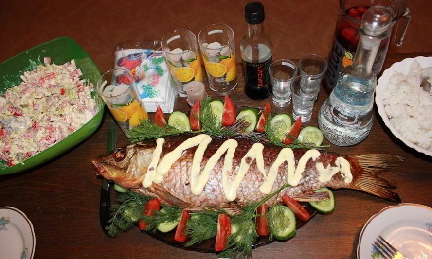 Рецепт рыбы, запеченной с квашеной капустой