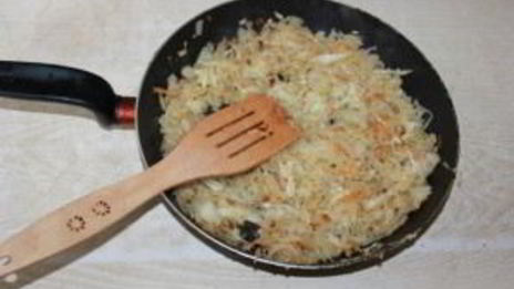 рыба, запеченная с квашеной капустой