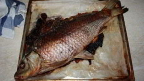 рыба, запеченная с квашеной капустой