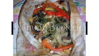 Рыба запеченная в конверте
