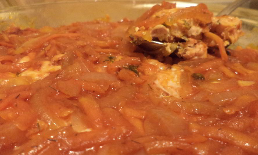 Рецепт рыбки под маринадом в микроволновой печи