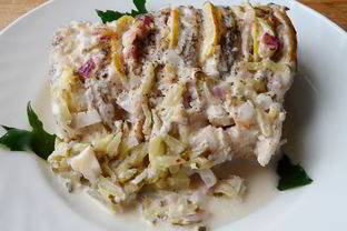 Щука под майонезом