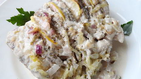 щука под майонезом