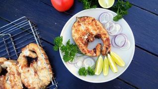 Судак на гриле