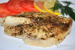 Тилапия с чесноком и лимоном