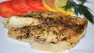 Тилапия с чесноком и лимоном