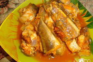 Тушеный хек