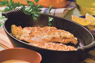 Запеченная рыба с рисом