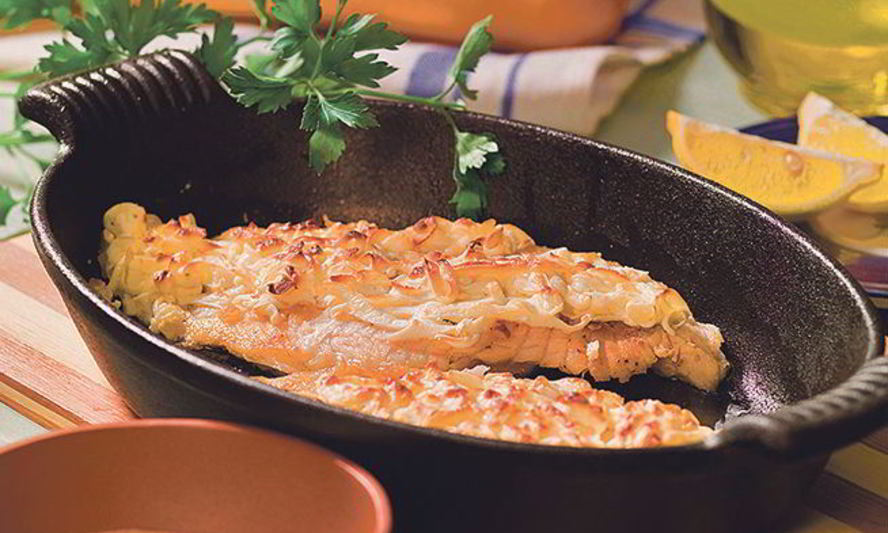 Рецепт запеченной рыбы с рисом