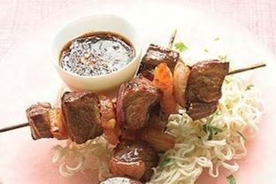 Азиатский шашлык из говядины с ананасом