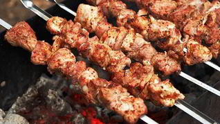 Быстрый шашлык из свинины
