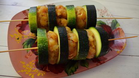 диетические шашлычки из кабачков