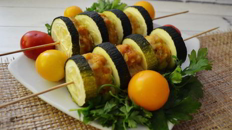 диетические шашлычки из кабачков