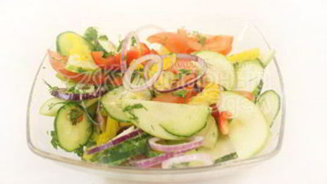 куриный шашлык с острым салатом