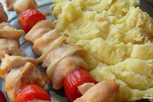Куриный шашлык в духовке