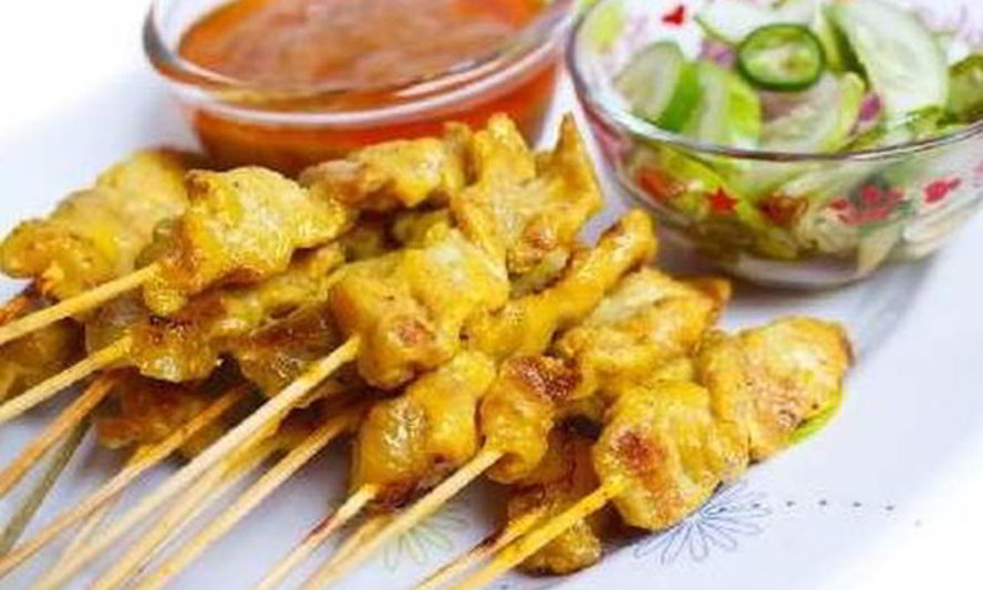 Рецепт куриных шашлычков с арахисовым соусом