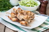 Куриные шашлыки на шпажках