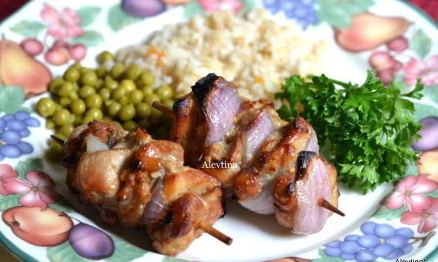 Рецепт маринованного куриного шашлыка