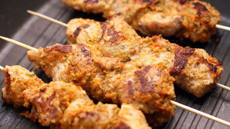 шашлычки из индейки в имбирном маринаде