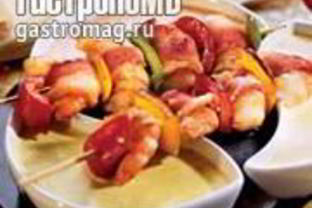 Шашлычки из креветок