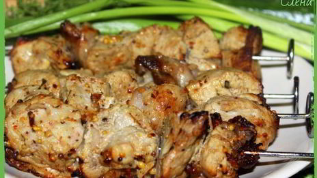 шашлычки из свинины в мультипечи