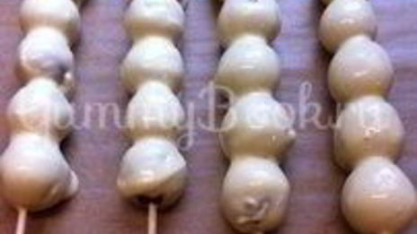 шашлычки виноград в шоколаде