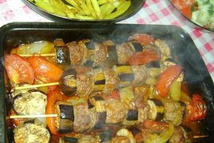 Шашлычок с баклажанами