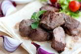 Шашлык из баранины с киви