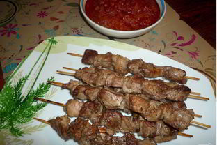 Шашлык из баранины в духовке