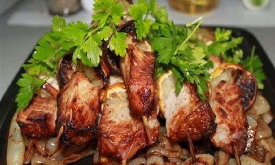 Рецепт шашлыка из куриного филе в аэрогриле