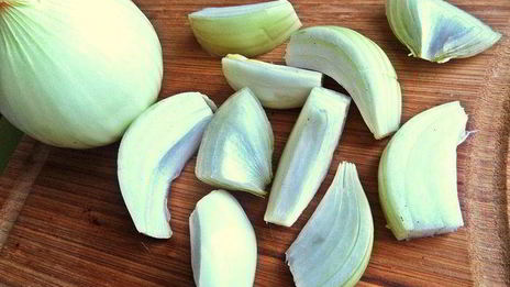 шашлык из печенки с луком и фенхелем