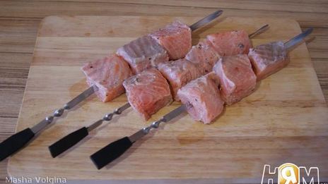 шашлык из семги