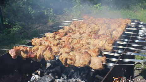 шашлык из свинины на минеральной воде