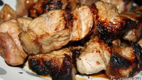 шашлык из свиной корейки на кости