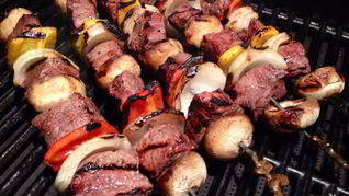 Шашлык на вине