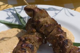 Шашлык с соусом чили