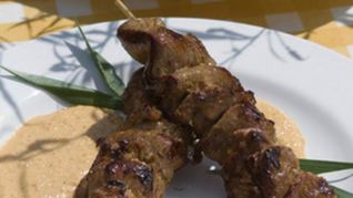 Шашлык с соусом чили