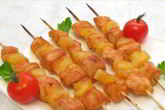 Шашлыки Домашние с куриным филе и помидорами